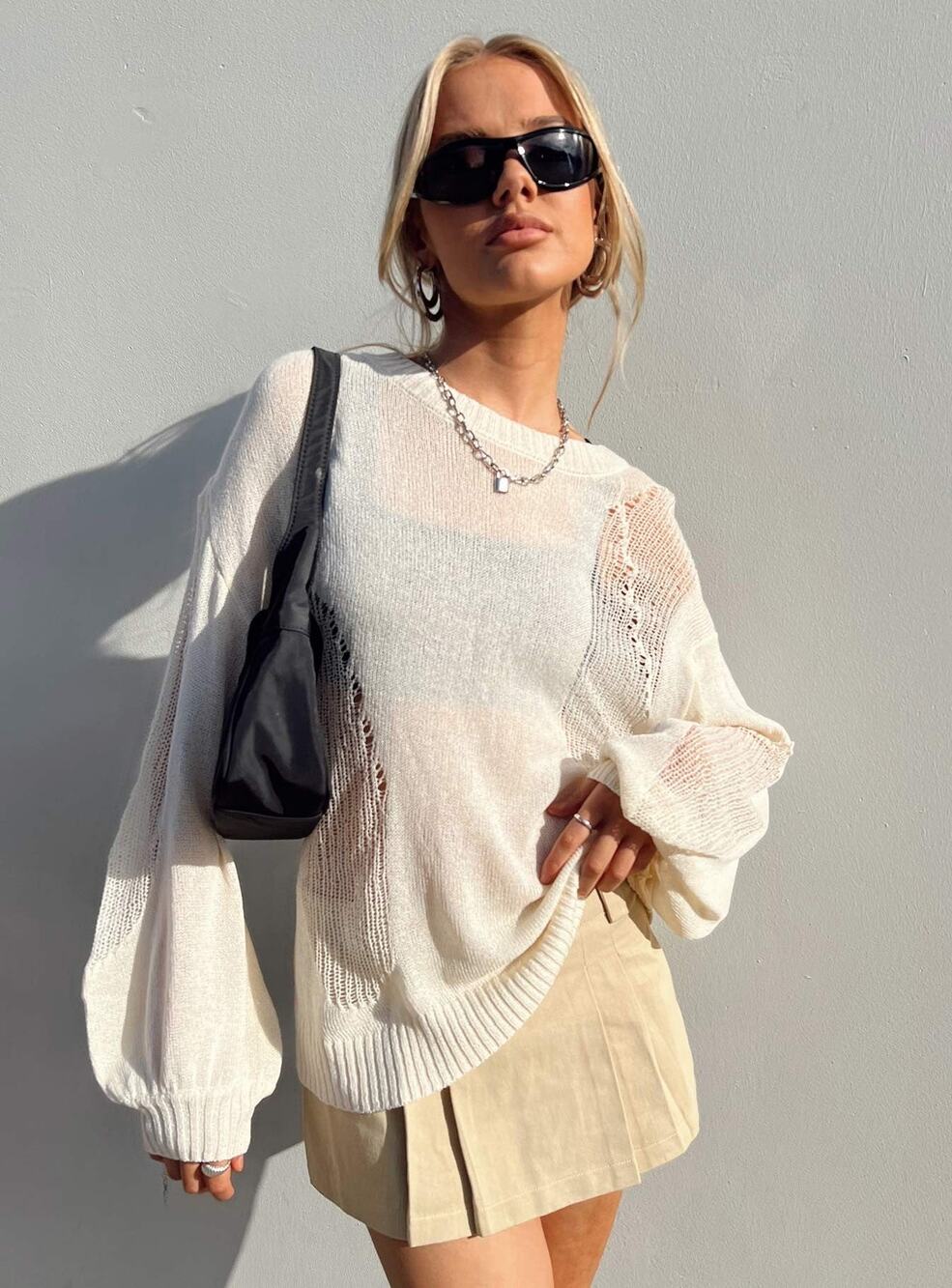Princess Polly Wendy Long Sleeves Oversized Sweater - 2